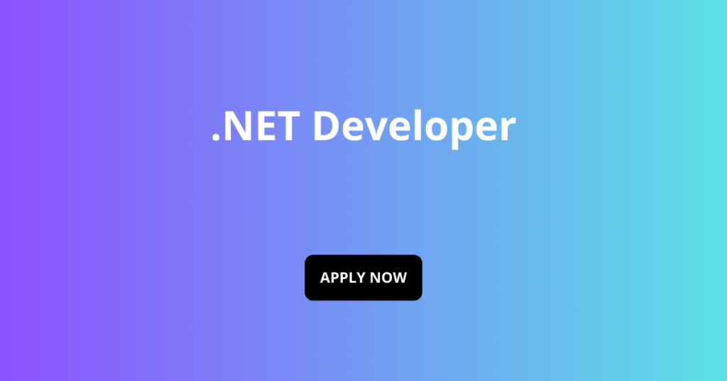 .NET Developer .NET Developer