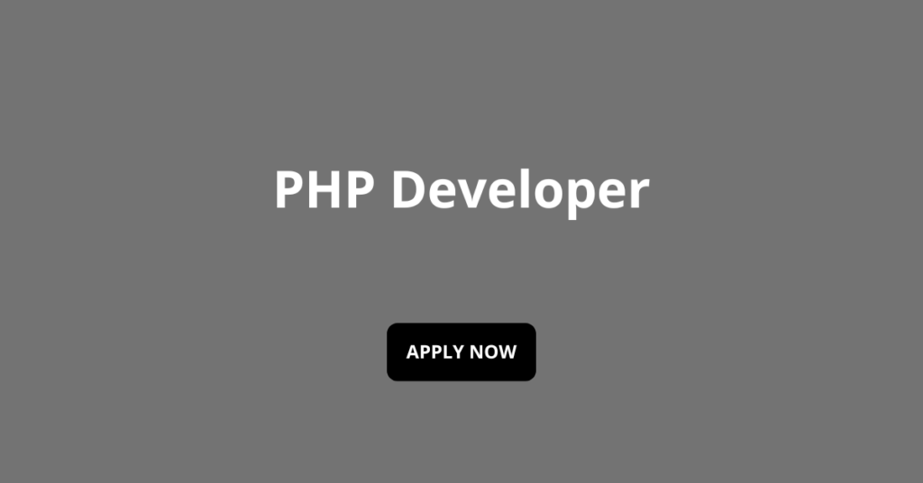 PHP Developer PHP Developer